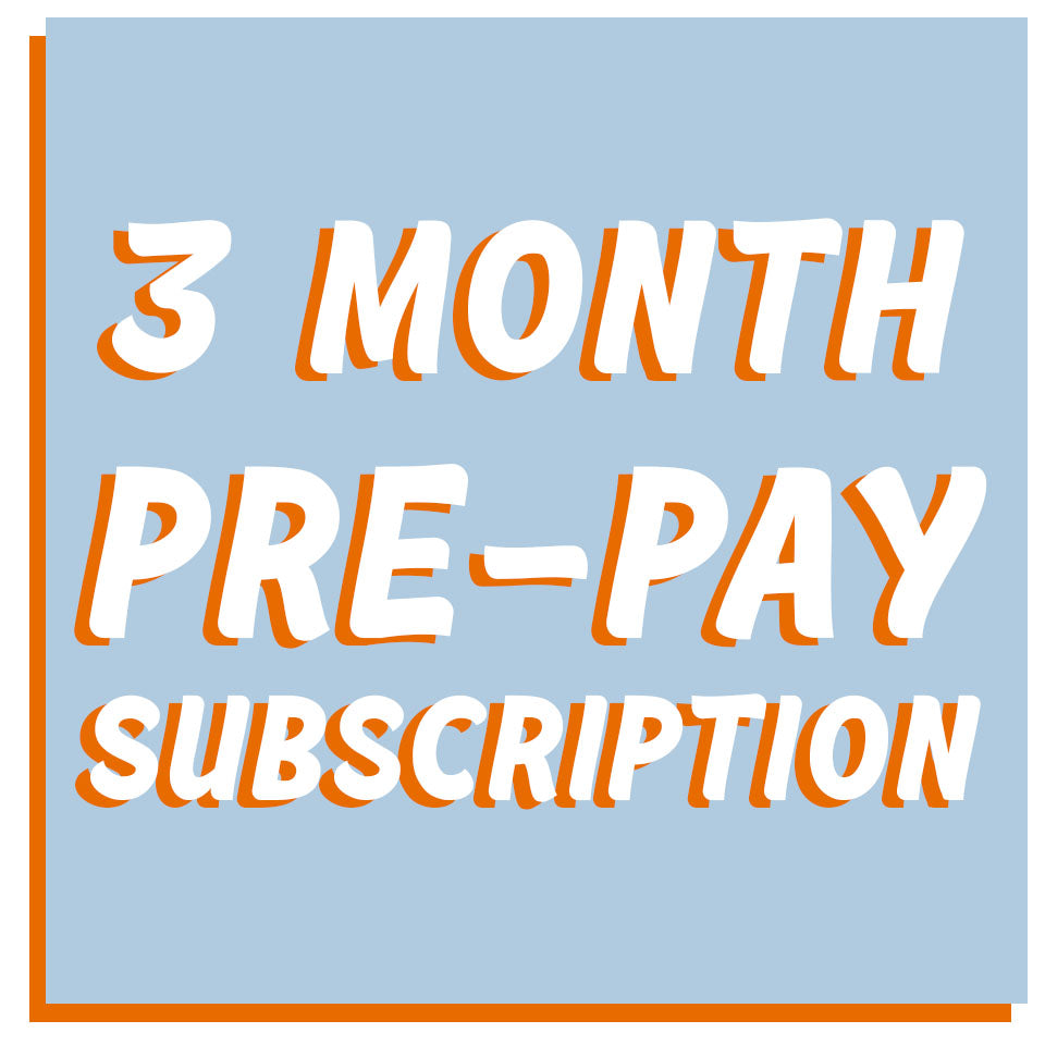 3 Month PRE PAY Subscription